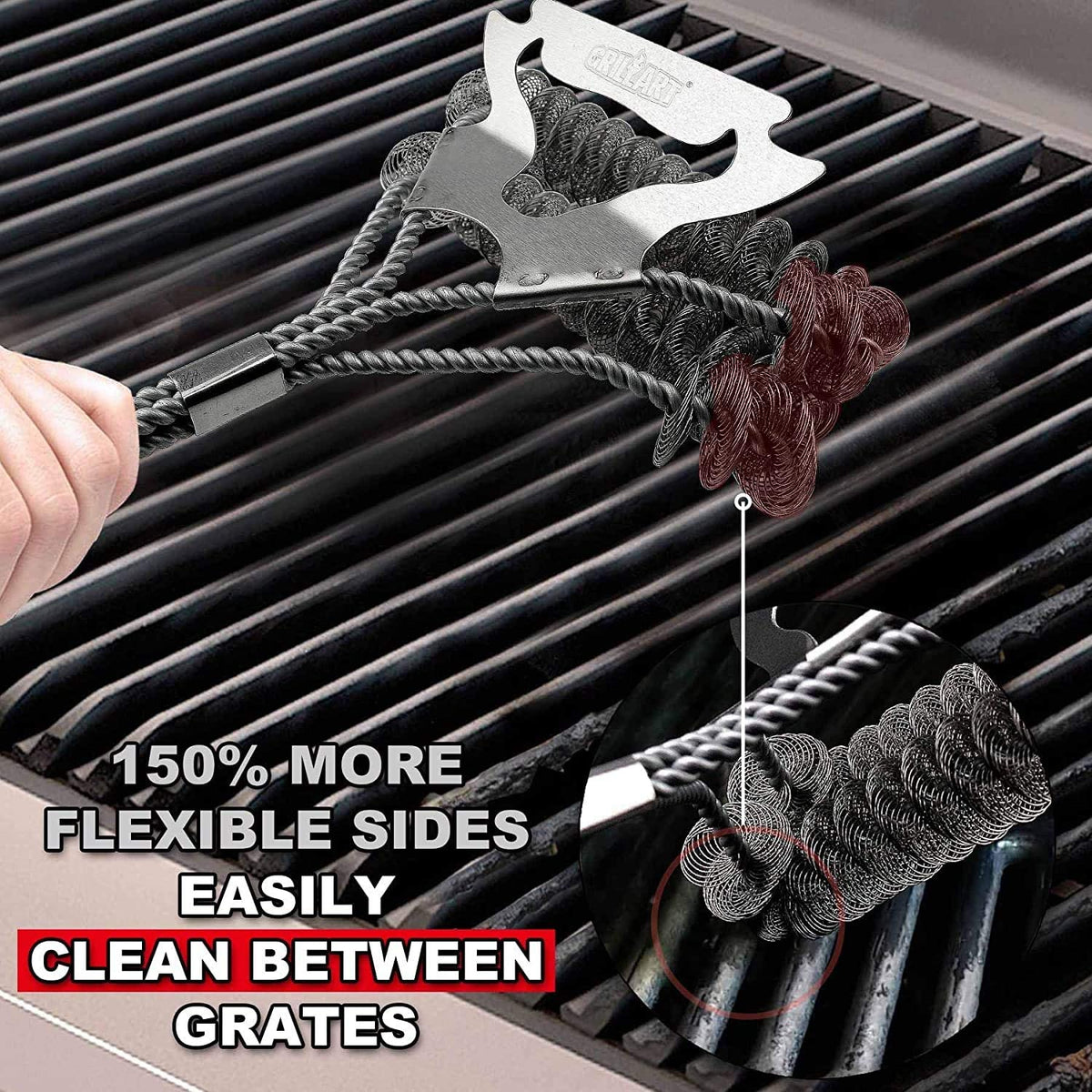 Royal Gourmet 17'' Grill Cleaning Stainless Steel Brush And