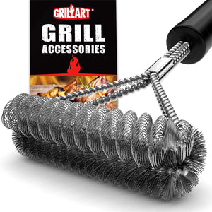 Grill Cleaner Brush Scraper Safe Bbq Brush Replaceable Cleaning