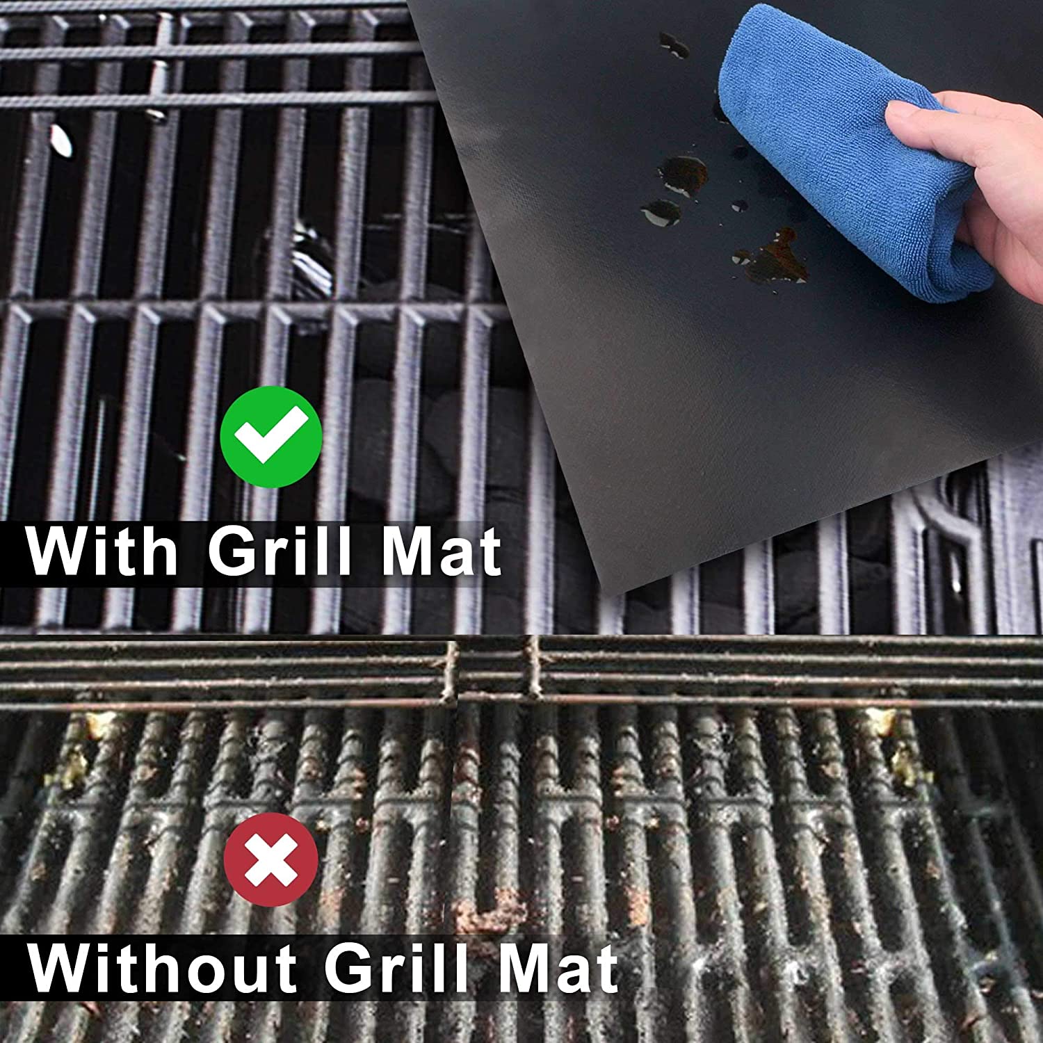 GRILLART Heavy Duty BBQ Grill Tools Set, Best Grilling Gifts for
